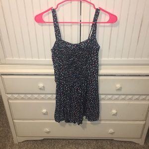 Floral printed romper